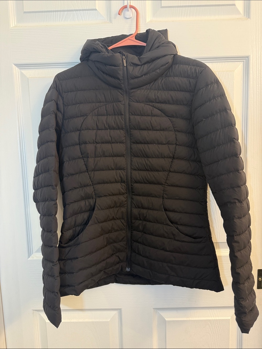 lululemon athletica Black Hooded Lightweight Puffer Jacket
